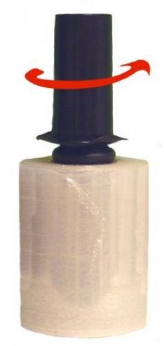 Stretch shrink hand wrap with black spinning handle 5 inch x 1000 feet x 80 12 for sale