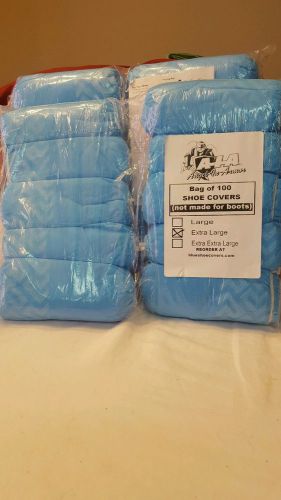 Medical Booties Shoe Covers Non Slip 2 Packages of 50 Pair - 200 Covers - Blue
