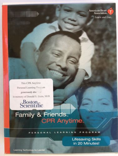 Family and friends cpr anytime manikin aha dvd kit - english &amp; spanish dark skin for sale