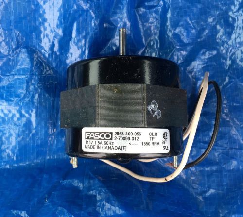 Fasco Electric Motor 115V, 1550 RPM, 1.5 A  for Humidifier Fan