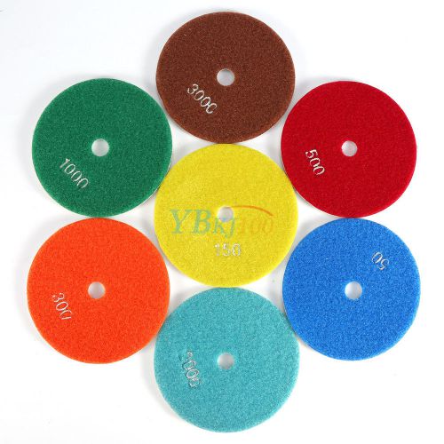 5 inch 125mm Diamond Polishing Pads Individual Grits Grinding Disc for Granite