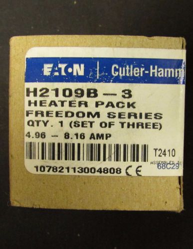 EATON CUTLER HAMMER H2109B 3 Heater Pack Set of Three H2109B-3