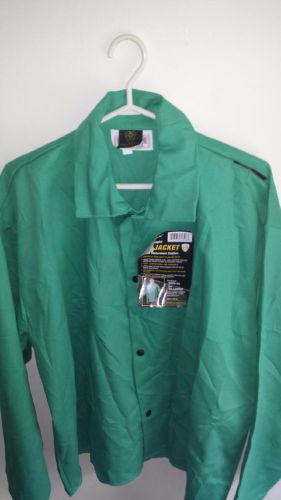 NWT Tillman 6230 30&#034; 9 oz. Green Fire Resistant XXXL (3XL) Cotton Welding Jacket