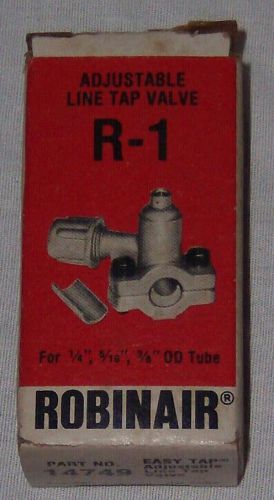 Robinair adjustable line tap valve r-1 #14749 easy tap 900 psi new old stock for sale