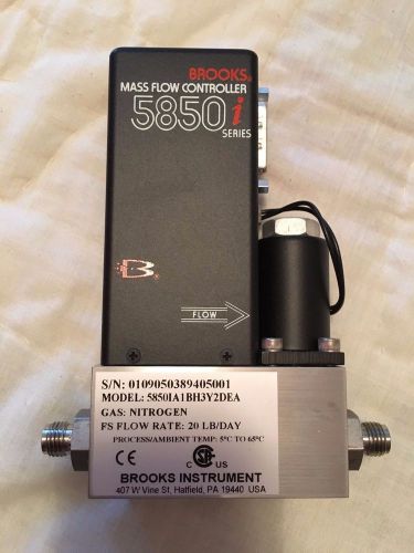 Brooks Instrument Mass Flow Controller 5850i Nitrogen N2 20 LB/DAY