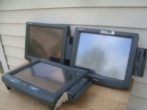 Lot of 3 jiva posiflex tp-5800 15 inch cpu tp-6000 touchscreen terminal for sale