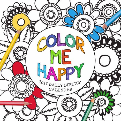 2017 Color Me Happy Daily Desktop Calendar by TF Publishing, 17-3018