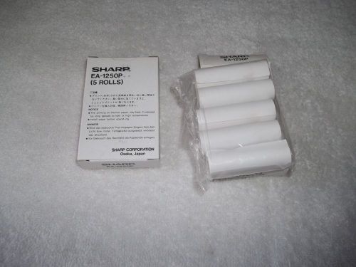 NOS Sharp EA-1250P Thermal Printer Paper 2 Boxes Of 5 Rolls Each 10 Rolls