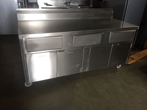Stainless steel cabinet work table, 72&#034; x 30&#034;... for sale