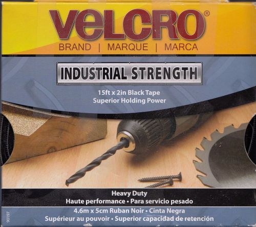 Velcro Brand Industrial Strength 15ft x 2in Black   Heavy Duty Water Resistant