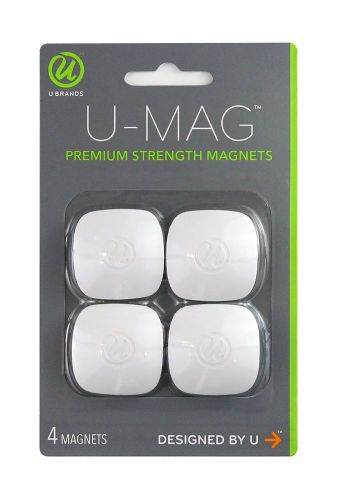 Roll over image to zoom in U Brands Signature Dry Erase Board Magnets, 4-Count