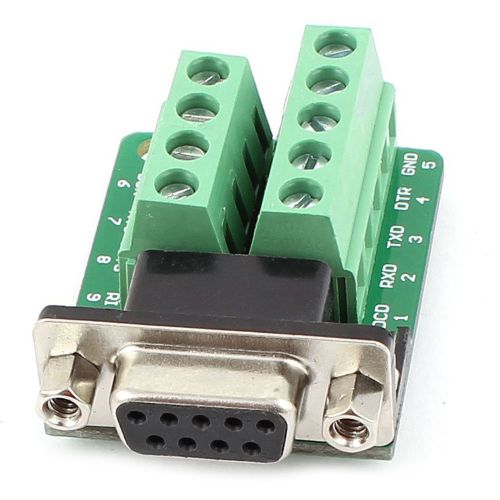 K9 RS232 D-SUB DB9 Female Adapter to Terminal Connector Signal Module