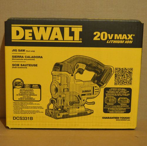 Brand New DEWALT DCS331B 20-volt Max Li-Ion Cordless Variable Speed Jig Saw