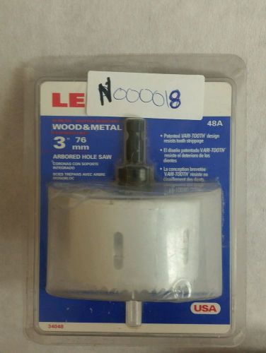 New (nib) lenox 3 inch 76mm abored wood and metal hole saw for sale