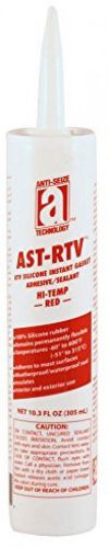 AST-RTV 27105 Hi-Temp Red 100% Silicone Adhesive/Sealant/Instant Gasket, 10.3