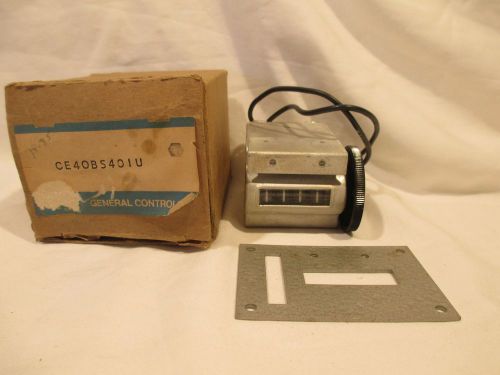 ITT Counter Totalizer 4 digit 120vac CE40BS401U New Old Stock!