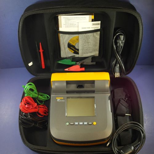 New fluke 1550c 5kv 5000 volt insulation tester with accessories!! for sale