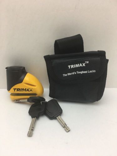 Trimax T645S Hardened Metal Disc Lock - Yellow 5.5mm