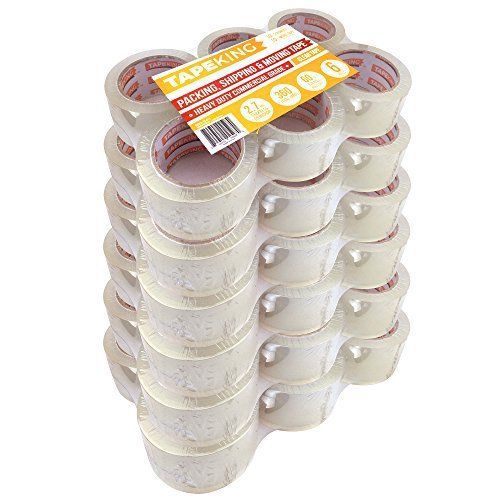 Tape King Clear Packing Tape - 60 Yards Per Roll (Pack of 36 Rolls) - Stronger &amp;