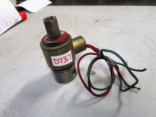 Skinner s/s solenoid valve 1/4&#034; fnpt #x63lb2100 10 watt 120v 60 hz  (used) for sale