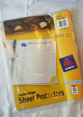 Avery Standard Weight Sheet Pack of 10 Protectors,  For school, office and home