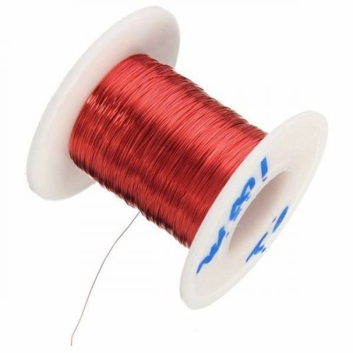 100m Red Magnet Wire 0.2mm Enameled Copper Wire Magnetic Coil Winding