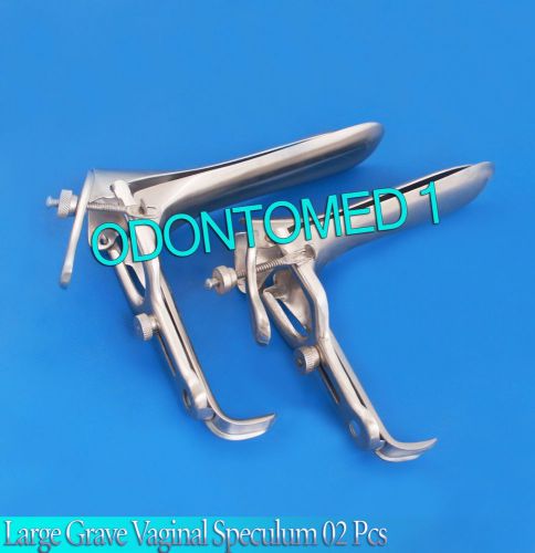 Med + Large Grave Vaginal Speculum 02 Pcs in Lot Brand New High Quality Products