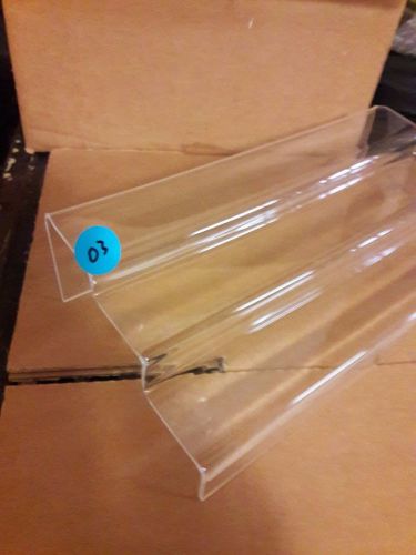 ACRYLIC DISPLAY  STAND / RISER / STEP /  3 LEVEL BLEMISHED #03 BLUE DOT SPECIAL