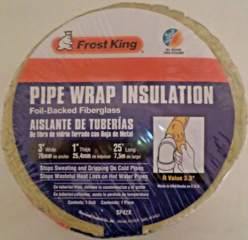 Frost King Pipe Wrap Insulation   3&#034;
