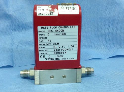 Stec inc.  sec-4400m mass flow controller, gas h2, flow rate 2lm for sale