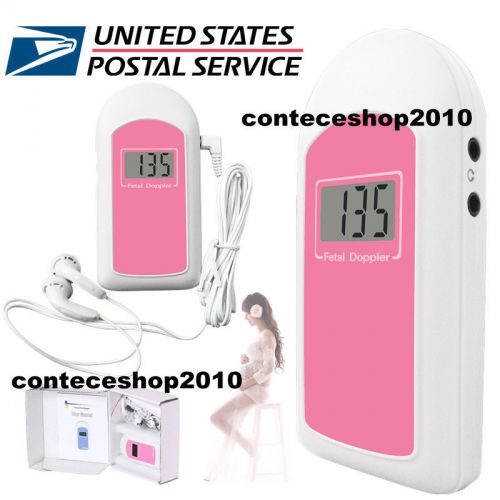 FDA Handheld Pocket Fetal Doppler Baby Heart Beat Monitor Gel US Seller