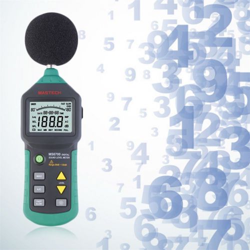 Mastech MS6700 Digital Sound Level Meter Test Measure Decibels 30-130dB#H