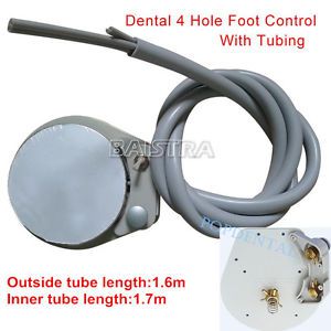 Dental 4 Hole Foot Control With Tubing 1.7m for Dental Chair/Air Turbine