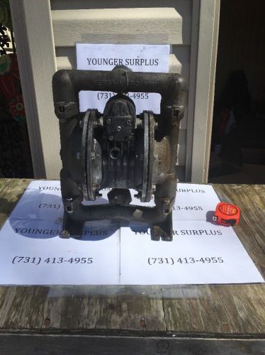 Used surplus versa matic 1 inch diaphragm pump in teflon, 316ss for sale