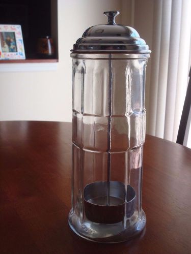 TABLECRAFT GLASS COUNTERTOP STRAW HOLDER, US $180 – Picture 0