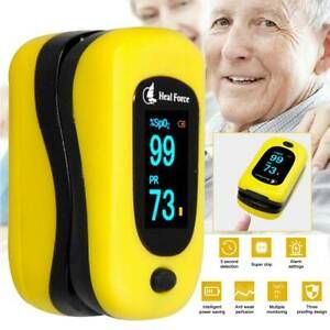 Finger Pulse Blood Oxygen Oximeter Meter SpO2 Heart Rate Patient Monitor Sensor