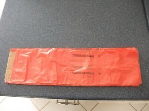 poly newspaper bags, 4000 ct. orange tint. 5 1/2&#039;&#039;x19&#039;&#039; 0.4mil, perforate bags.
