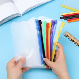 Products A5 A6 Loose Leaf Bags Zipper Folders Binder Pockets Notebook Binder