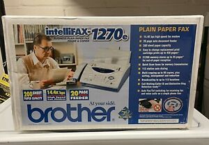 Brother IntelliFAX-1270e Plain Paper Fax Phone &amp; Copier New in Box Never Opened