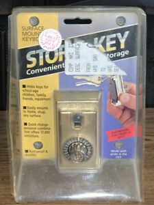 Vintage Supra Alset II Surface Mount Keybox Stor-A-Key Gold 42978-01 NIB B1