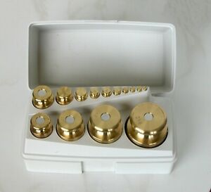 OHAUS STO-A-WEIGH 1g to 2 KG -14 PIECE SET - TEST SCALE CALIBRATION WEIGHTS 