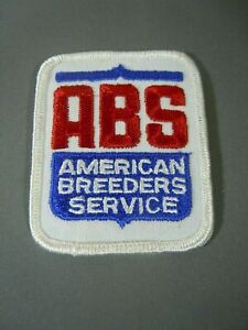 ABS AMERICAN BREEDERS SERVICE Embroidered Sew-On Patch 3&#034; x 2 1/4&#034;