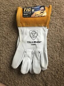 Tillman 1328 Top Grain Goatskin TIG Welding Gloves 4&#034; Cuff Large