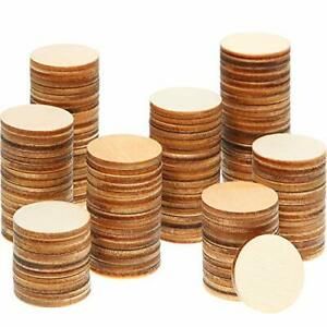 Unfinished Wood Slices Round Disc Circle Wood Pieces Wooden Cutouts...