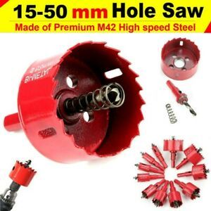 Hole Saw Drill Hole Pilot Plastic Saw 15Mm-50Mm Arbor High Quality New