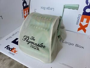 Vintage Collectible Paymaster Ribbon Writer Series 8000 W/Key &amp; Dustcover Mint