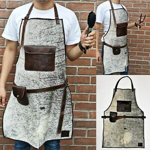 Heavy-duty Work APRON BBQ, Grill,Kitchen,Woodwork,Leather Cowhide  Hair on Hide