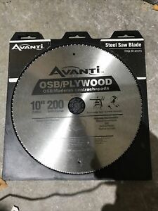 Circular Saw Blade Replacement 10 Inch Steel 200 Teeth OSB Plywood Cutting Disc