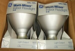 Lot of 12 GE General Electric Watt-Miser Indoor Floodlight R40 120 watt 130 Volt