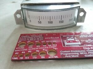 GE Panel Meter Movement, Full Scale Deflection = 1mA DC